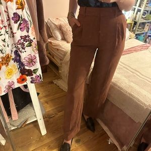 Aritzia Wilfred Effortless Pants Mocha Sorbet